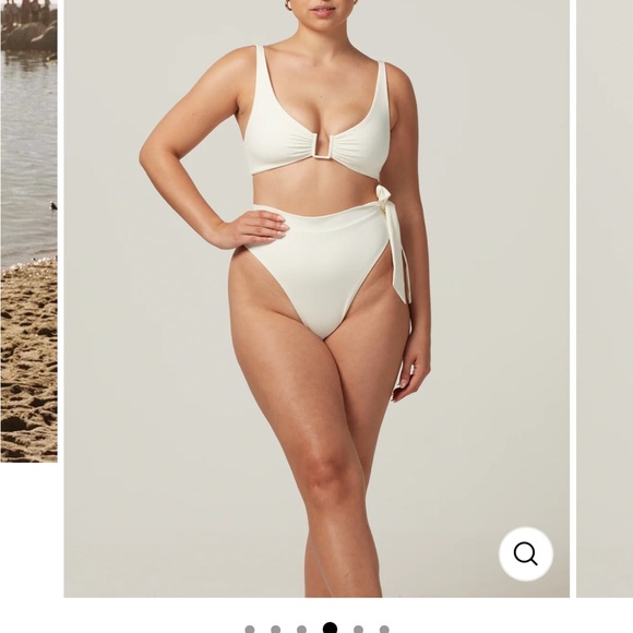 Ivory bikini matching top & bottom - Picture 2 of 6